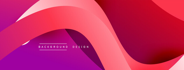 Abstract overlapping lines and circles geometric background with gradient colors