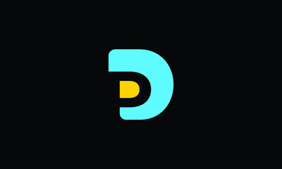 DP or PD D and P Creative and Modern Letter Logo Design. Abstract Letter Logo Icon Template