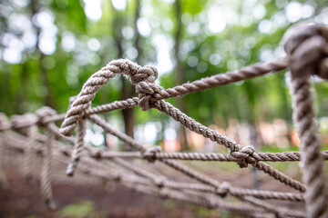 Rope net as an attraction