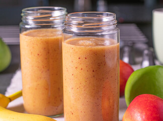 Fruit smoothie fresh and homemade