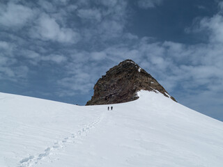 alpine landscape in austria summer climbing zuclerhuttl mountain