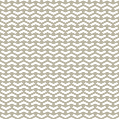 Geometric vector pattern with white arrows. Geometric modern beige and white ornament. Seamless abstract background