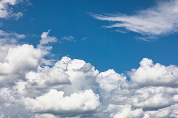 Naklejka na ściany i meble blue sky and clouds scenery