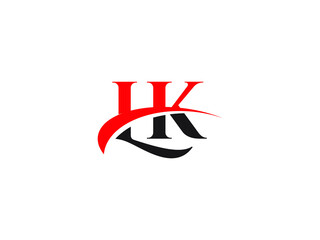 LK Letter Initial Logo Design Template