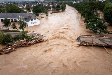 Tuinposter Hochwasser, Ahrtal © Christian