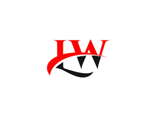 LW Letter Initial Logo Design Template