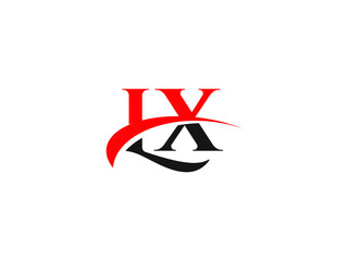 LX Letter Initial Logo Design Template
