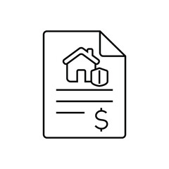 Home insurance policy icon