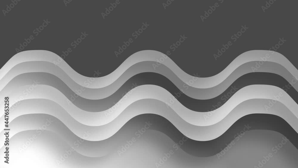 Poster wavy layers move up and down. motion. wavy layers with different shades of colors rise and fall chan