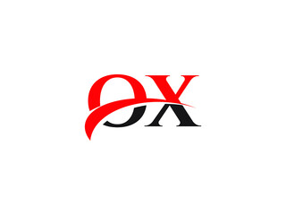 OX Letter Initial Logo Design Template