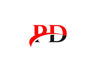 PD Letter Initial Logo Design Template