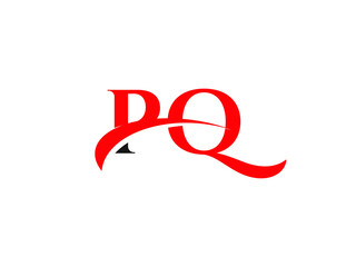 PQ Letter Initial Logo Design Template
