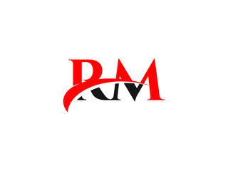 RM Letter Initial Logo Design Template