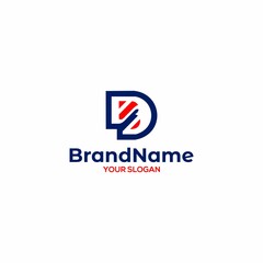Letter D and B Logo Design Vector