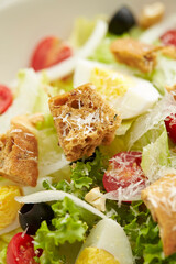 salad with vegetables and cheese
