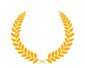 月桂冠　イラスト素材　黄色