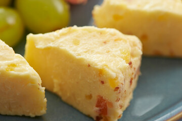 fruit cheese on a plate 