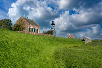 Fototapeta premium Schokland World Heritage site, Noordoostpolder, Flevoland Province, The Netherlands 