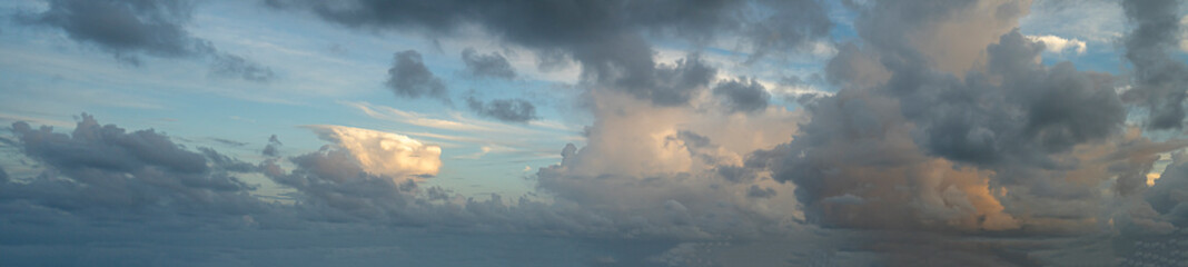 Early morning dramatic sky off the gulf coast of Florida