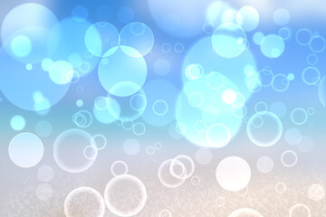 Abstract bright gradient motion spring or summer landscape texture with natural blue lights and white bright cloudy and sunny sky. Beautiful Autumn or summer background with copy space.