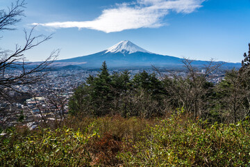 Mt Fuji from Arakurayama Sengen Park, Yamanashi, Japan