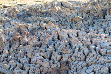  Dry cracked Lake bed. Drought concept image, Dry Ground Texture, Drought, the ground cracks, no hot water.
