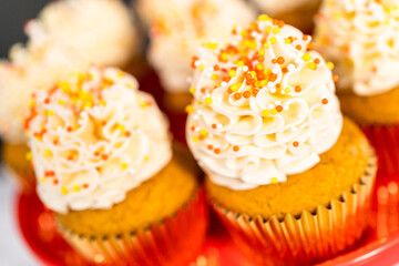 Pumpkin spice cupcake