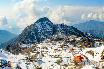 Malam Jabba and Kalam Swat Scenery Landscape © Microstocke