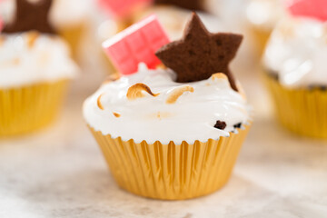 S'mores cupcakes