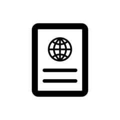 Document tourism icon