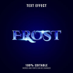 fantasy winter frost text effect