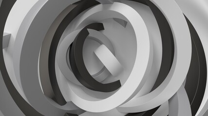 abstract minimal modern background geometry floor wall shapes white gray 3d render