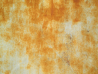 Rust texture on metal sheet.