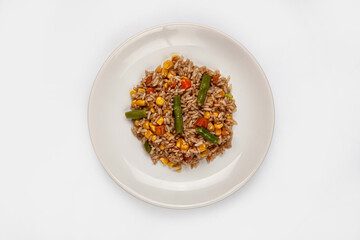 Roasted Rice And Vegetables