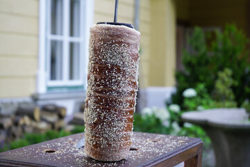 Kurtos Kalacs. Kurtos Kalacs made in traditional style in Zabola, Covasna, Romania.