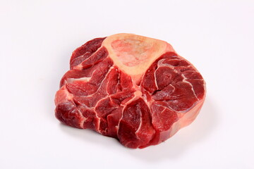 Beef Leg Slice isolated on white background