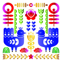 happy birthday greeting card with balloons