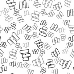 Black Book icon isolated seamless pattern on white background. Vector