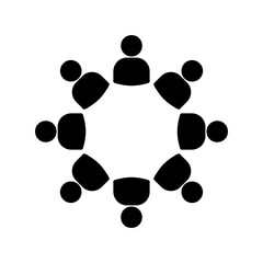 people flat icon vector illustration