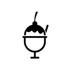 ice cream flat icon vector illustration