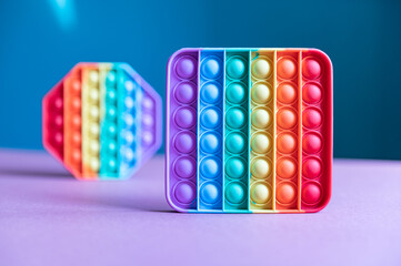 Rainbow Pop It Bubble Sensory Fidget Toys