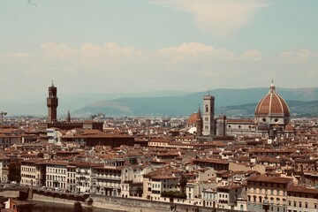Fototapeta na wymiar Vista sobre Firenze