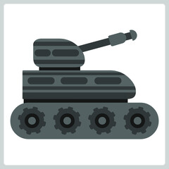 Fototapeta premium Vector illustration for Military Tank EPS10