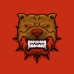 Bull dog head