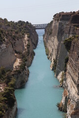 Corinth canal in Ancient Greece