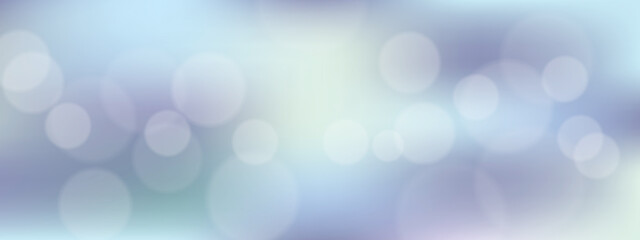 Blurred bokeh minimalistic light blue background with lens flare vector illustration.