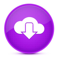 Download aesthetic glossy purple round button abstract