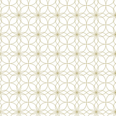 Geometric seamless pattern. Floral ornament on a white background. Modern vector illustrations for wallpapers, flyers, covers, banners, minimalistic ornaments, backgrounds.	
