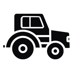 Truck icon vector glyph style