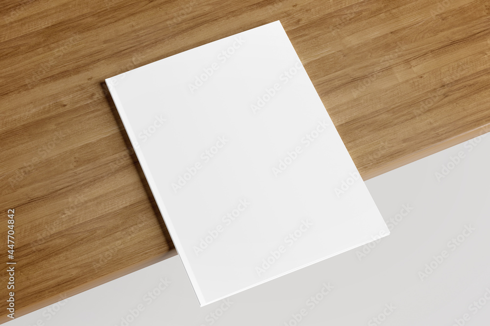 Poster mock up view of a magazine - 3d rendering